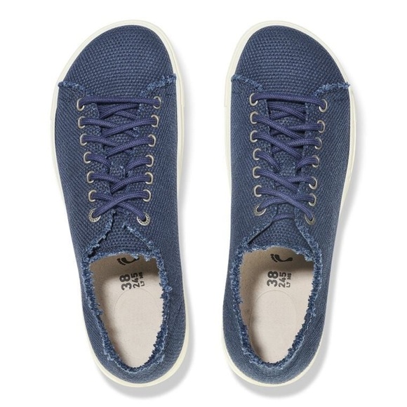 NIB Birkenstock Bend Low Decon Textile Midnight Blue Sneakers in size W11/M9 - Picture 3 of 12